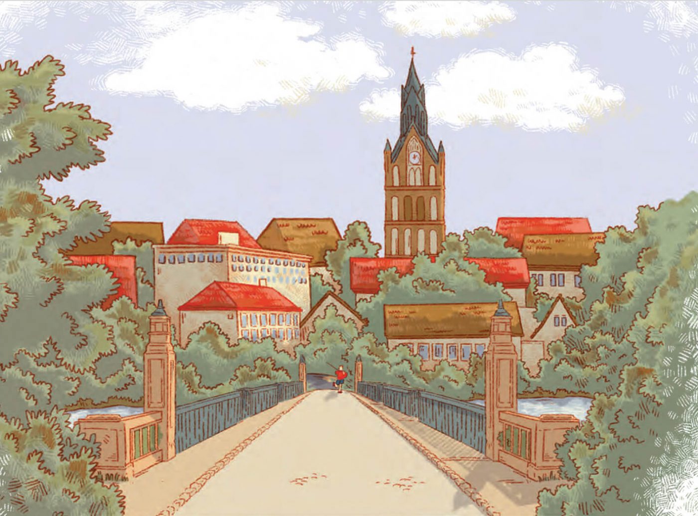 Illustration der Stadt Ełk