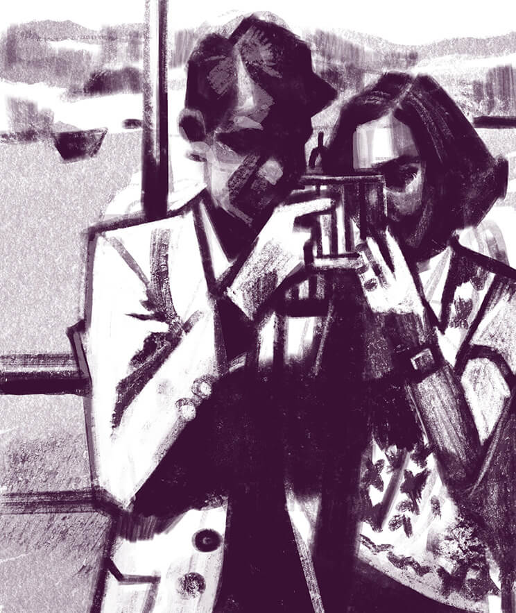 Illustration von einem Pärchen